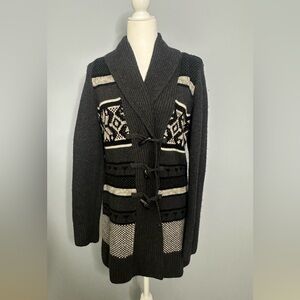 Vintage Lord & Taylor Charcoal Cashmere Wool Sweater